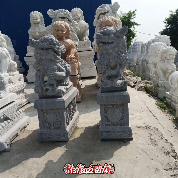精美獅子大理石石雕，為庭院、公司、門口添彩