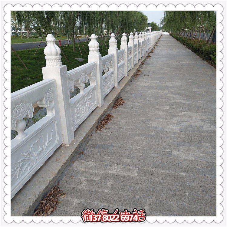 精美石雕護(hù)欄，讓您的河道美化更上一層樓