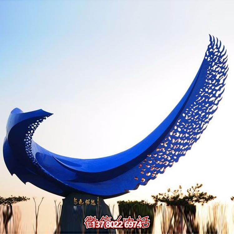 不銹鋼雕塑裝置，繽紛綠化帶景觀(guān)