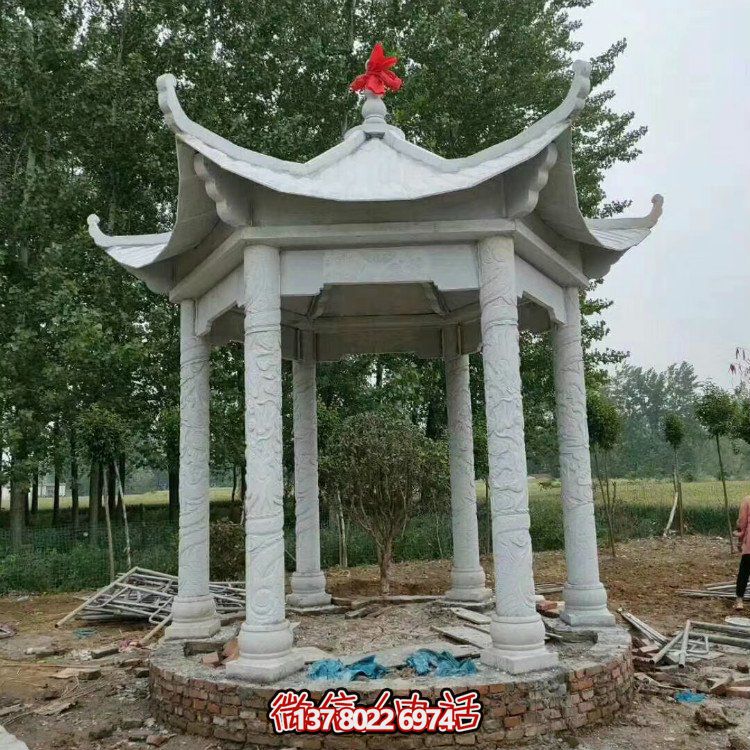 單層石涼亭，讓您擁有完美休閑空間