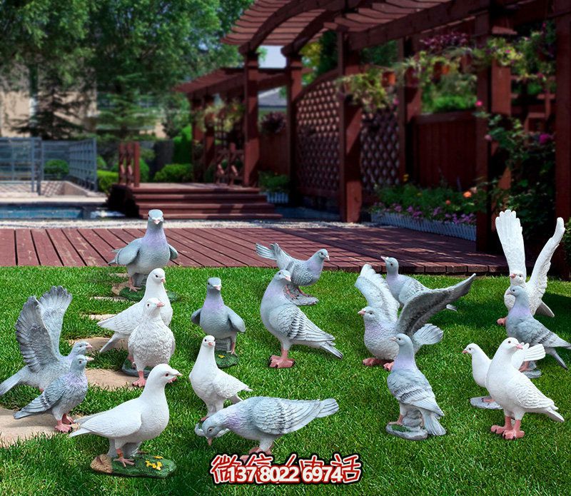 童趣仿真動物樹脂雕塑，打造完美草坪戶外景觀