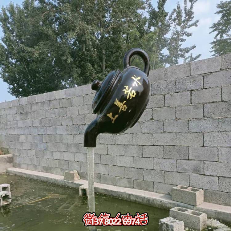 玻璃鋼懸空流水擺件，室外裝飾藝術精品